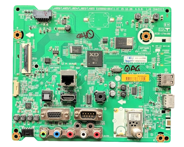 EBT64286602 LG Main Board, EAX66921904(1.0), 66EBT000-004N, 43LW340C-UA BUSWLJR