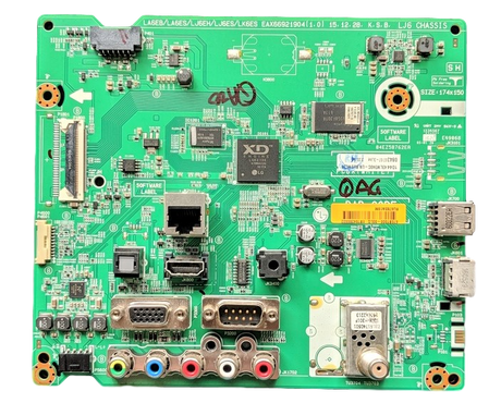 EBT64286602 LG Main Board, EAX66921904(1.0), 66EBT000-004N, 43LW340C-UA BUSWLJR