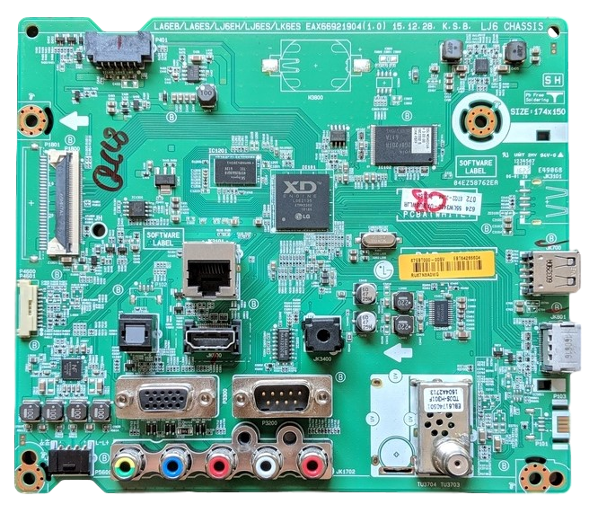EBT64286604 LG Main Board, EAX66921904(1.0), 55LW340C-UA