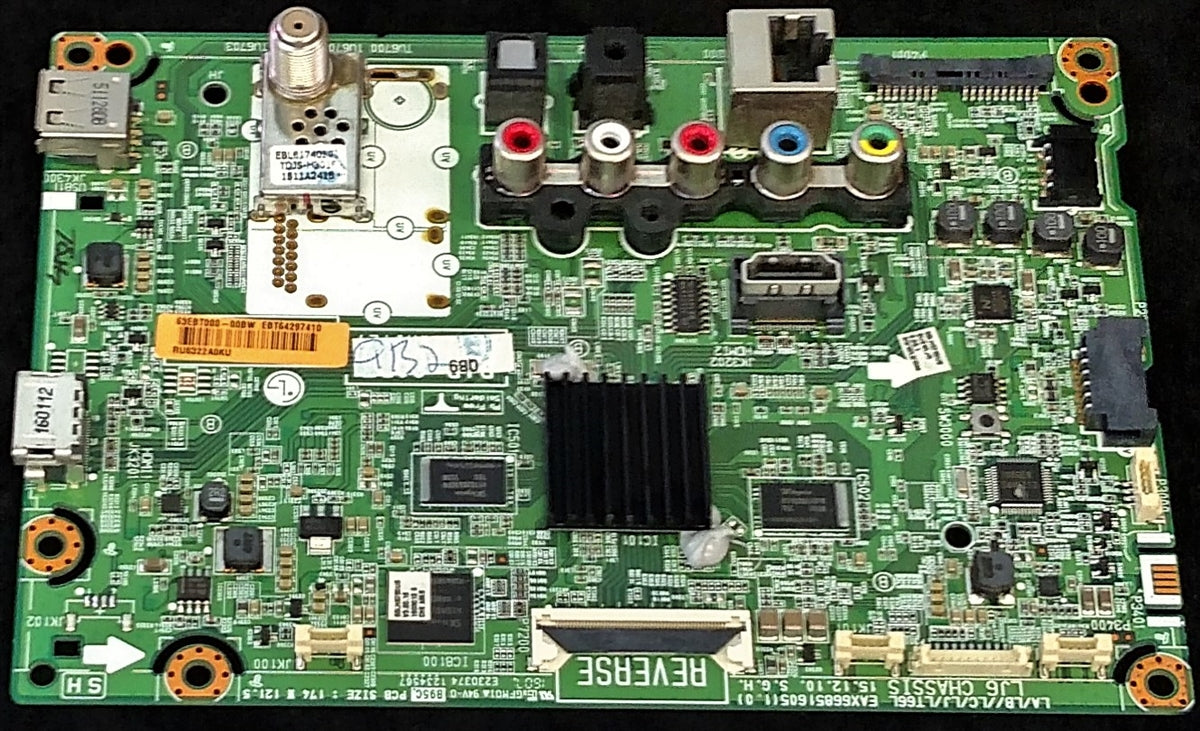 EBT64297410 LG Main Board, EAX66851605(1.0), 63EBT000, BUSWLJR, 55LH5750-UB