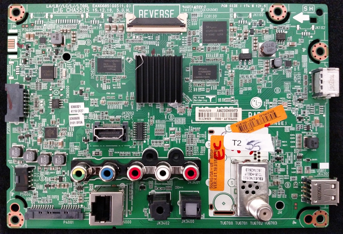 EBT64297425 LG Main Board, EAX66851605(1.0), 55LH575A-UE, 55LH575A-UE BUSCLOR