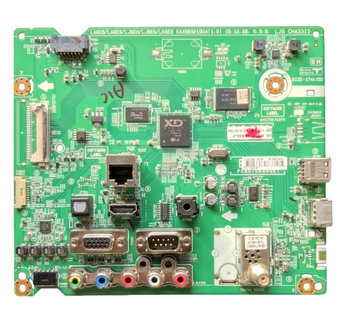 EBT64572904 LG Main Board, EAX66921904(1.0), 49LW340C-UF