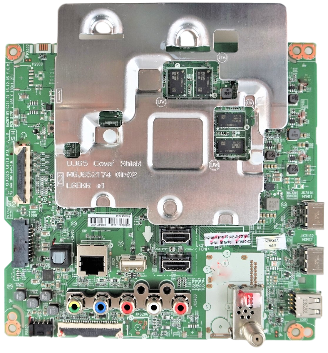 EBT64615802 LG Main Board, EAX67187104(1.0), 70EBT000, 70UJ6570-UB