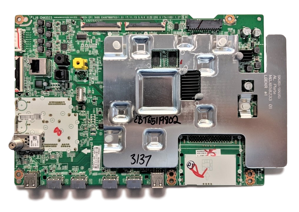 EBT65119802 LG Main Board, 64607702, 86086801, EAX67868703(1.0), 65SK9500PUA