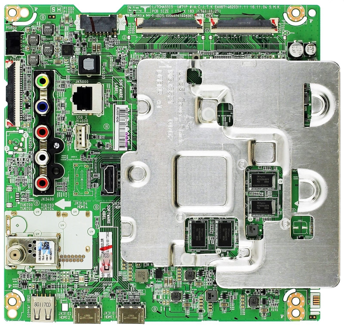 EBT65173602 LG Main Board, EAX67146203(1.1), 83EBT000, 55UJ6300-UA