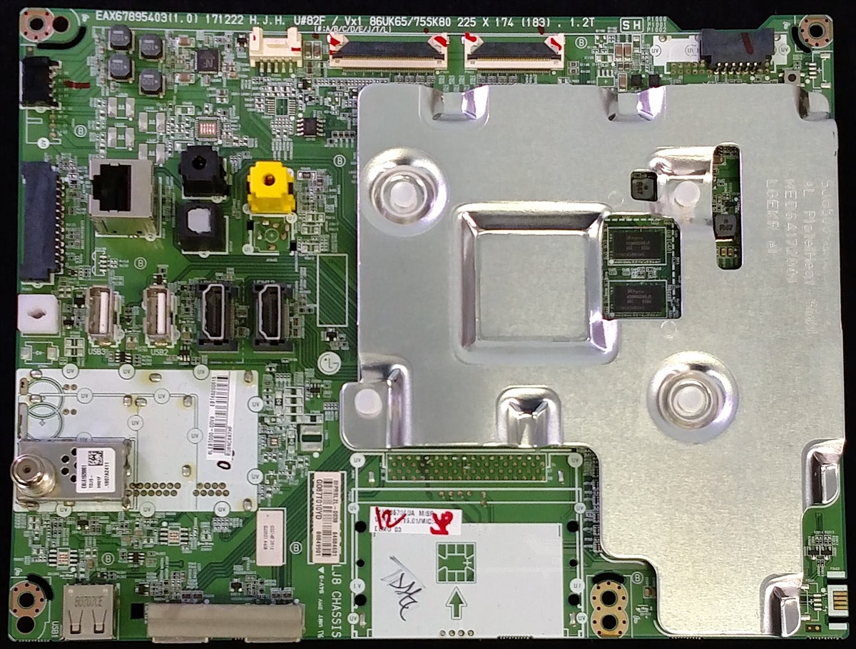 EBT65200617 LG Main Board, EAX67895403(1.0), 86UK65/75SK80, 86UK6570AUA