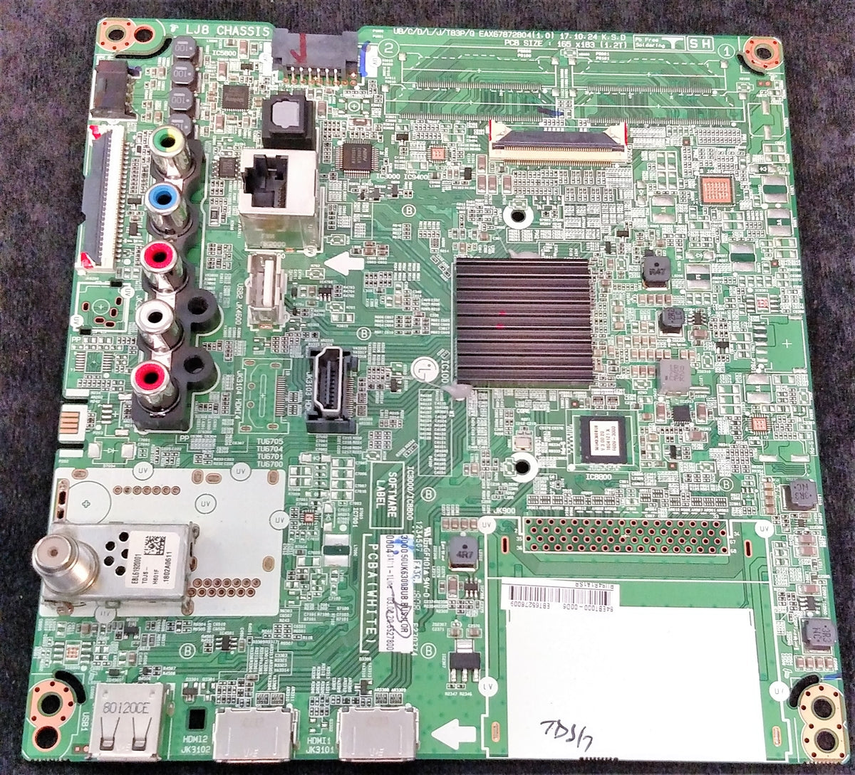 EBT65278009 LG Main Board, EAX6782804 (1.0), 50UK6300BUB