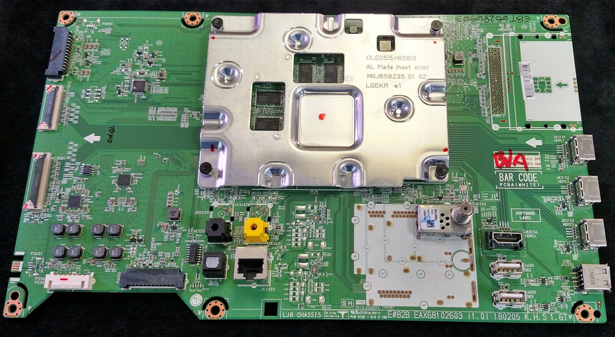 EBT65286903 LG Main Board, EAX68102603 (1.0), OLED65B8PUA Main