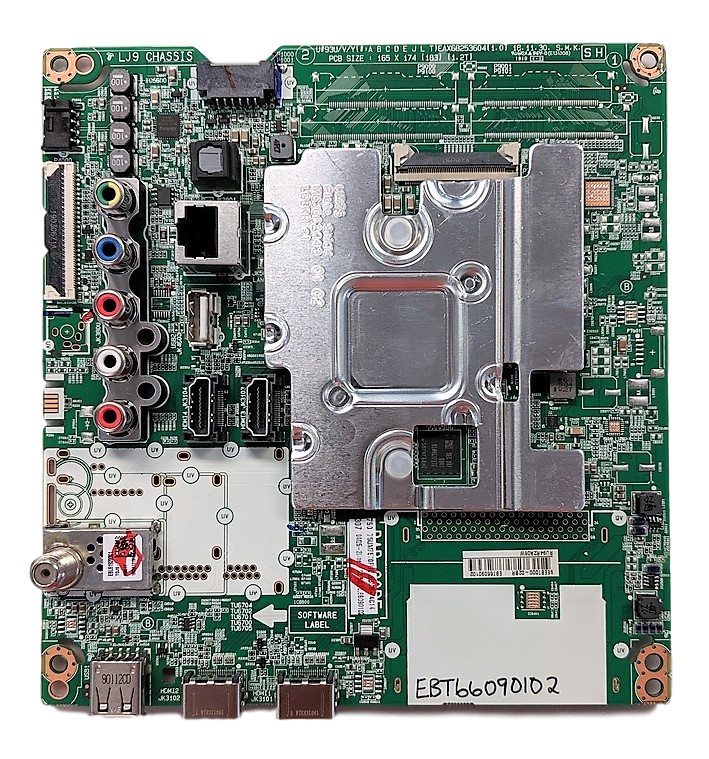 EBT66090102 LG Main Board, EAX68253604(1.0), UD.BUSGLOR, 9EEBT000, 75UM7570PUD