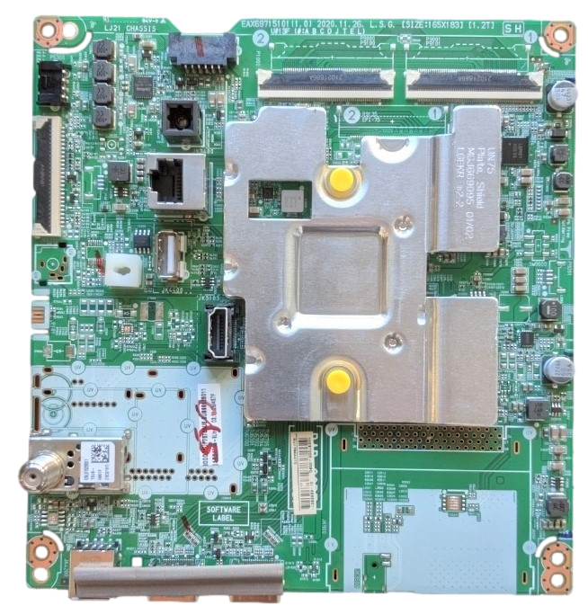 EBT66628011 LG Main Board, EAX69715101(1.0), BUSFLKR, 75UP7570AUE