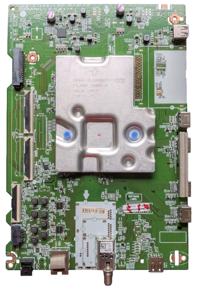 EBT66649402 LG Main Board, EAX69526703(1.1), BUSFLKR, 75NANO80UPA