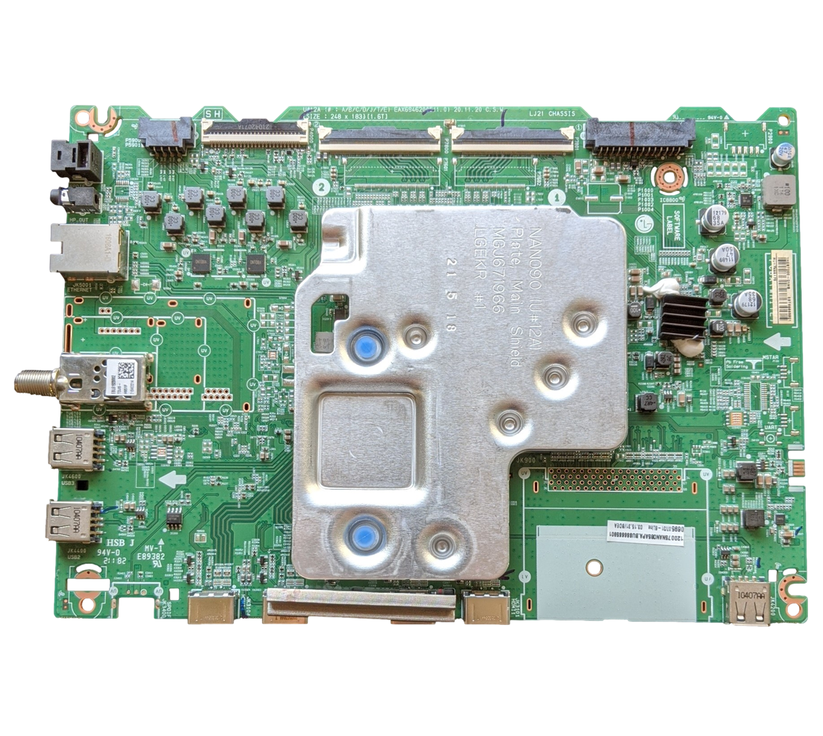 EBT66665901 LG Main Board, EAX69462005 (1.0), 75NANO85APA