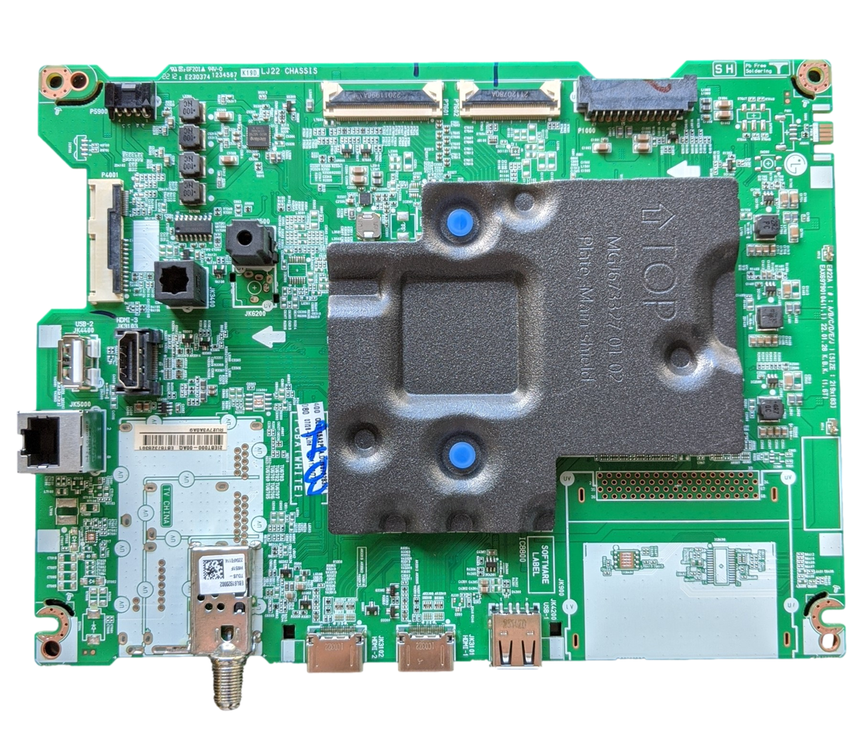 EBT67328301 LG Main Board, EAX69790104(1.0), 208RMEN10908, OLED65A2PUA, OLED65A2PUA.DUSQLJR