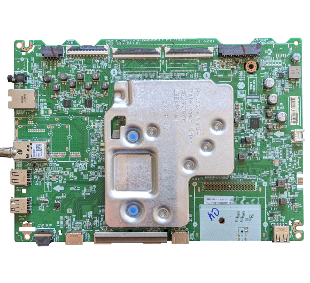 EBT67473901 LG Main Board, EAX69580505(1.0), 665QNED83UPA.BUSFLJR, 65QNED83UPA