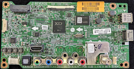 EBU62182175 LG Main Board, EAX65391006, EBT62182175, 55LB5900-UV