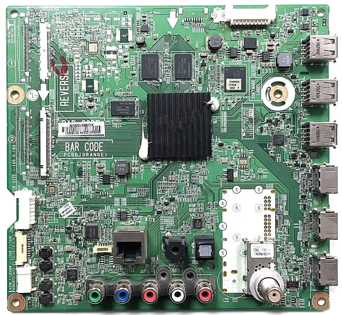 EBU62184501 LG Main Board, EAX64282104(1.0), 47LN5700-UH, 47LN5700-UH.BUSYLWM, 47LN5750-UH, 47LN5790-UI