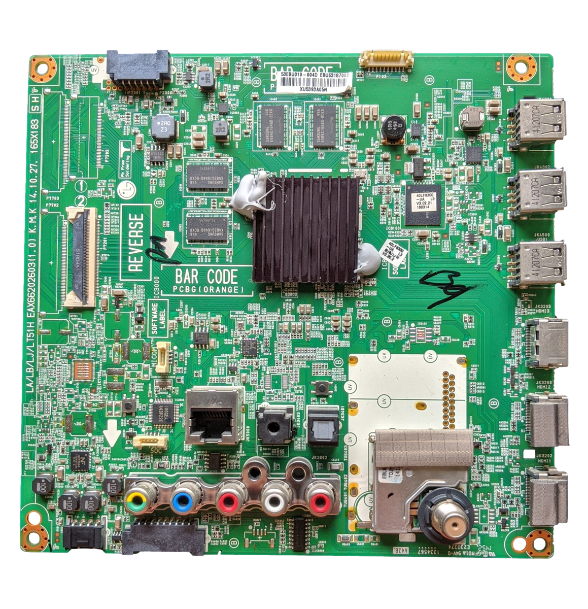 EBU63187002 LG Main Board, EAX66202603(1.0), 53EBU010-004D, 40LF6300-UA