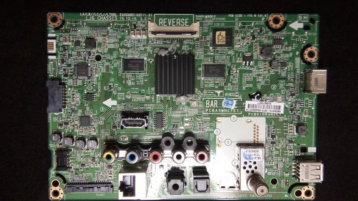 EBU63642118 LG Main Board, EAX66851605(1.0), 43LH570A-UE, 43LH570A-UE BUSGLJM, 43LH5700-UD