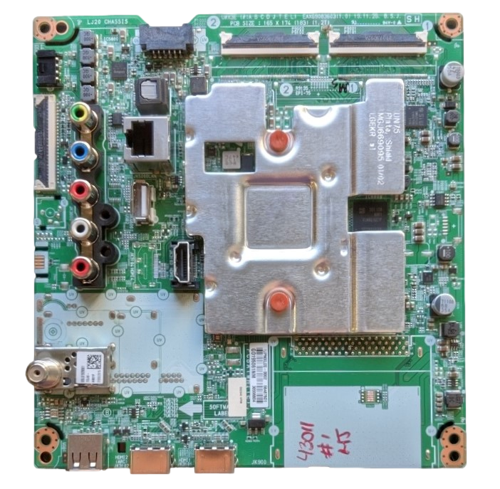 EBU66085202 LG Main Board, EAX69083603(1.0), 66487601, 66487601, AUSNLJM, 43UN6955ZUF