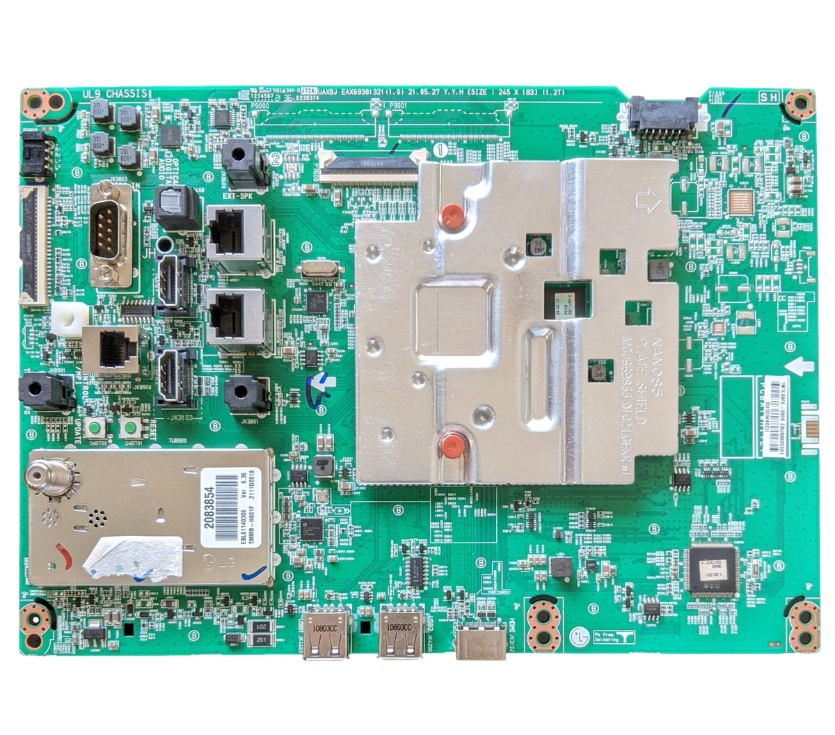 EBU66630001 LG Main Board, EAX6938132(1.0), 50US670H9UA, 50US670H9UA.BUSULJM