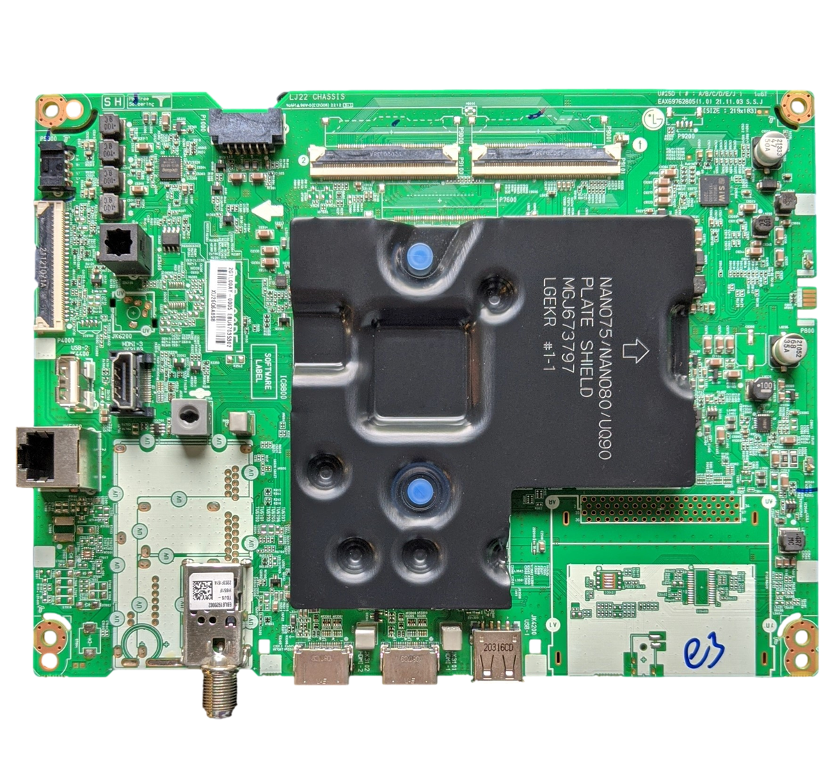 EBU67035302 LG Main Board, EAX69762805(1.0), 50NANO75UQA