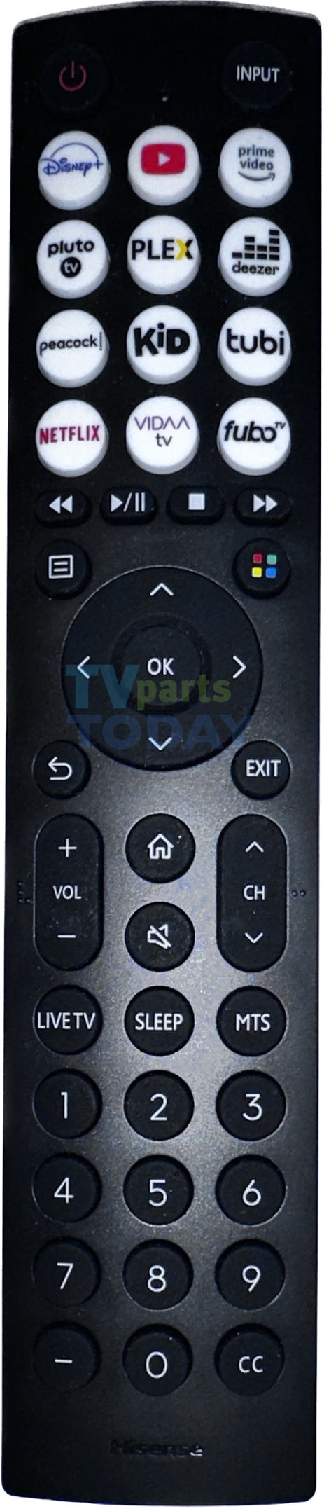 EN2D36H Hisense TV Remote, 43A35HUV, 50A6GV, 43A6GV, 40A45GV, 32A35HUV, 43A45GV, 40A35HUV, 55A6GV, 65A6GV, 32A45GV