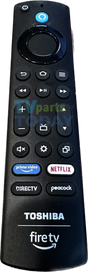 337282 Toshiba Fire TV Remote, DirectTv Button and Peacock button, G2P2BN00 65LF711U20 55LF711U20 50LF711U20 43LF711U20 49LF421U19 43LF421U19 32LF221U19 55LF621U19 50LF621U19 43LF621U19