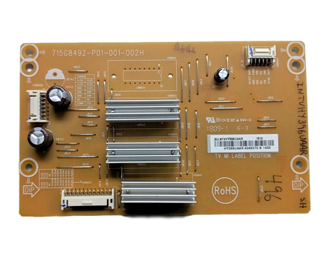 INTVHY396UAAR Vizio LED Driver, 715G8492-PO1-001-002H, D65-F1