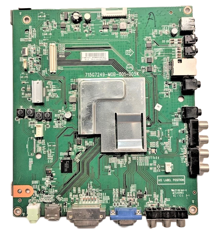 JQGCB0PH011010Q Philips Main Board, (Q)JQGCB0PH011010Q, 715G7249-M0B-001-005K, BDL4830QL/00 AU0