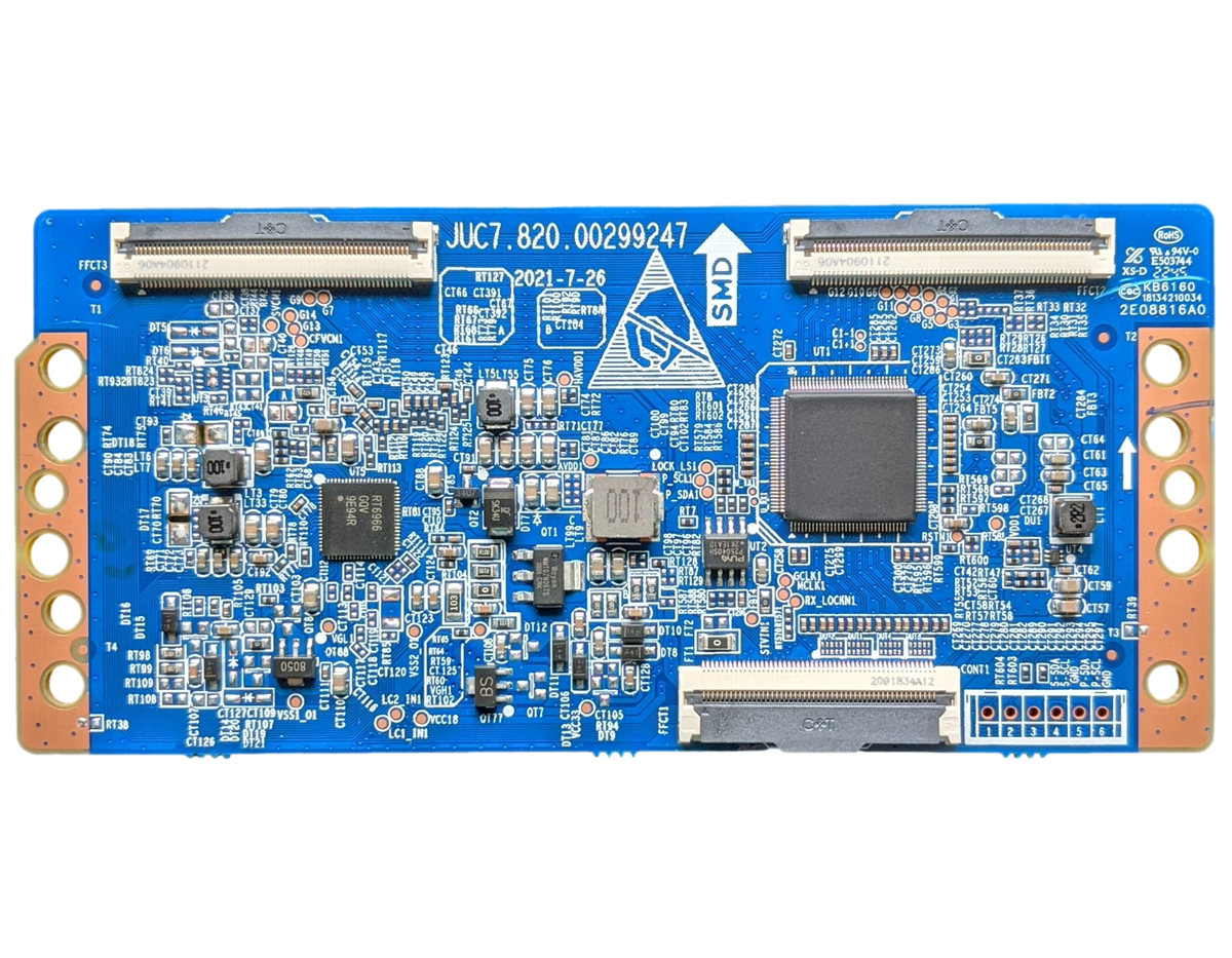 JUC7.820.00299247-65-INCH RCA T-Con Board, JUC7.820.00299247, RTRU6528-C-CA