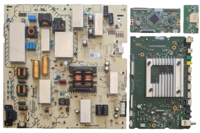 KD-75X80J Sony TV Repair Parts Kit, A-5027-342-A Main Board, 1-009-0802-21 Power Supply, 1-007-129-11 T-Con, 1-005-419-31 Wifi, KD-75X80J