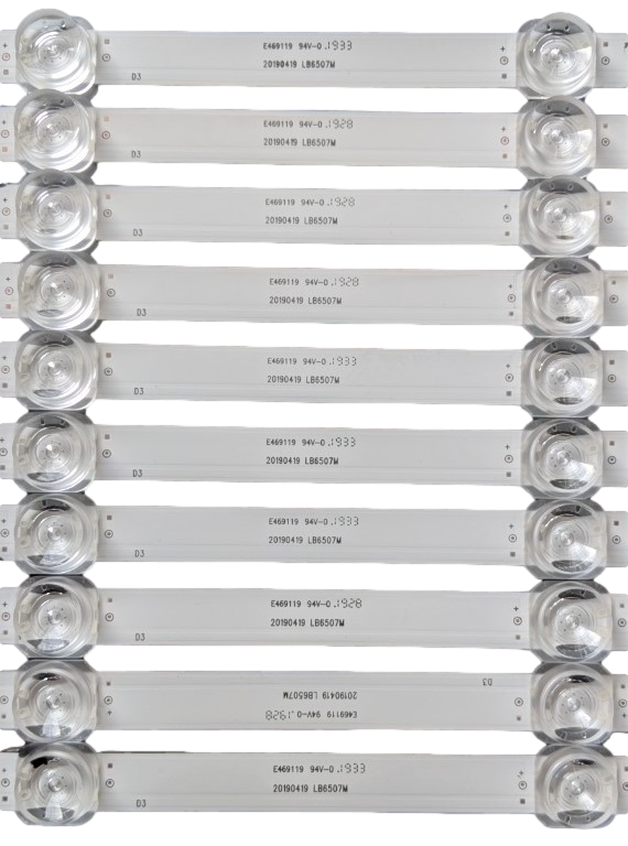 LB6507M Hisense Backlight Strips, 20190419, 65H6570F, 65H6510G