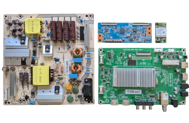 LC-50LB481U Sharp TV Repair Parts Kit, 756TXGCC0QK0040 Main Board, PLTVFY751AAU4 Power Supply, 55.50T15.C07 T-Con, 317GAAWF547LON Wifi, LC-50LB481U
