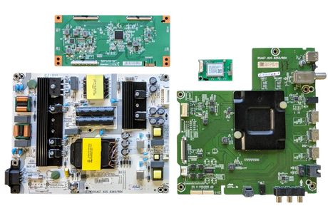 LC-58Q7330U Sharp TV Repair Parts Kit, 244863 Main Board, 239419 Power Supply, MACDJ4E12 T-Con, 1196330 Wifi, LC-58Q7330U