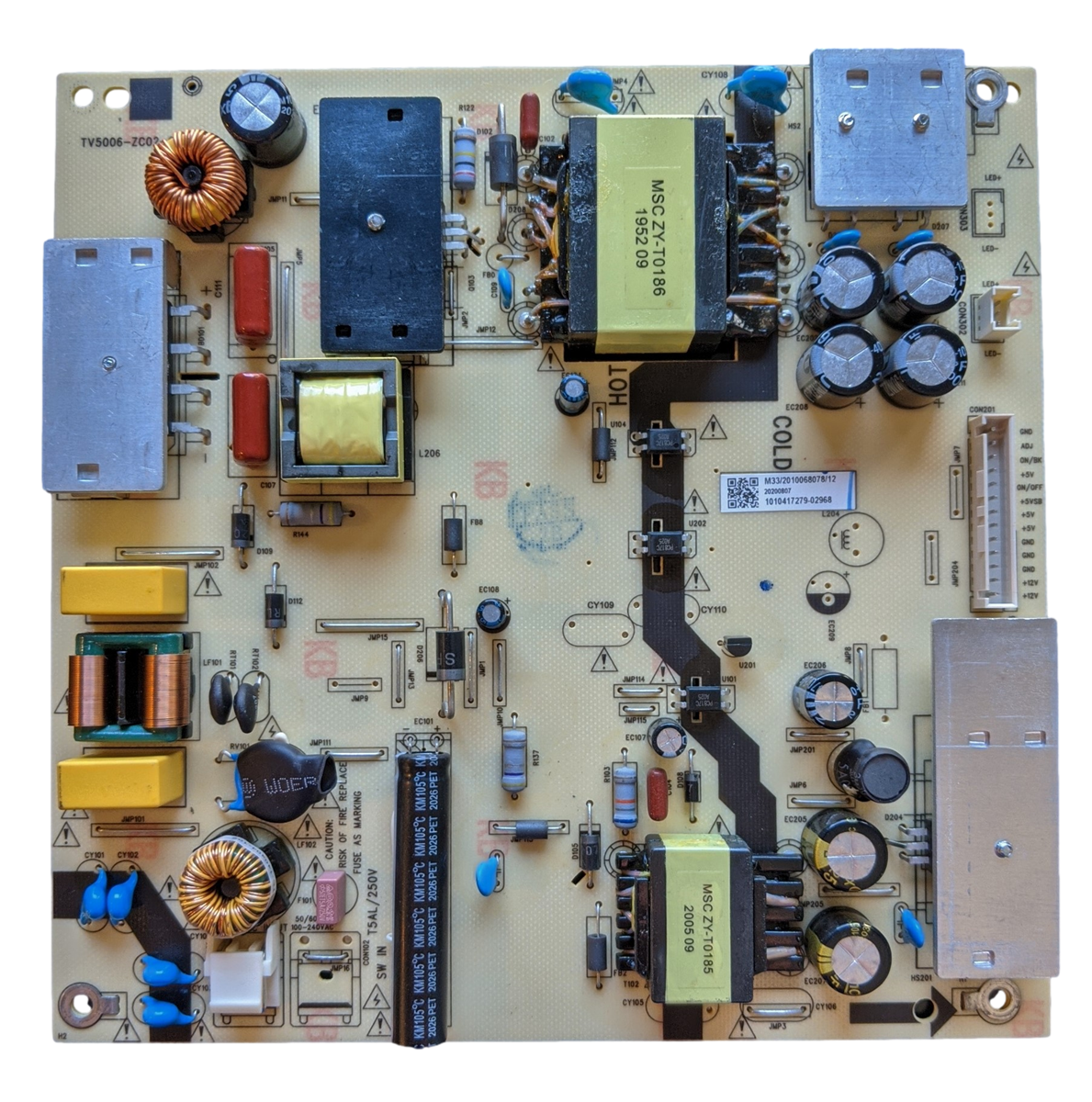 LT-58MAW595-POWER JVC Power Supply Board, E021M460-A1-V2, TV5006-ZC02-02, LT-58MAW595