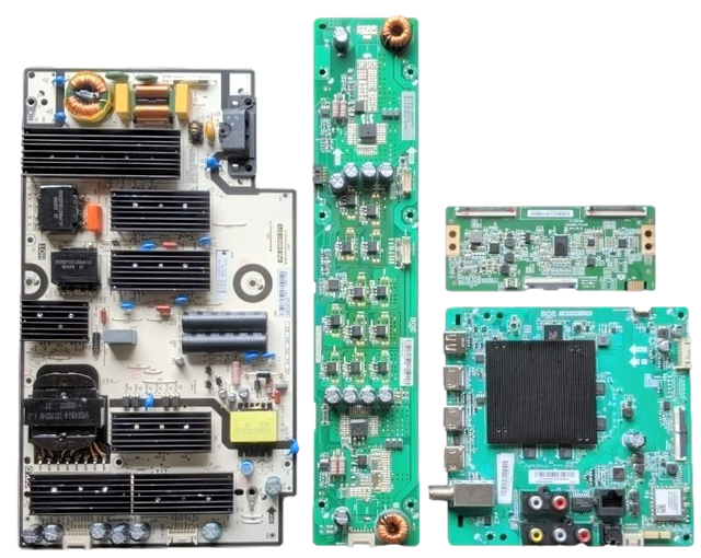M656-G4 Vizio TV Repair Parts Kit, 21201-02106 Main Board, 60101-03424 Power Supply, 60101-03734 LED Driver, HV650QUBF70 T-Con, M656-G4