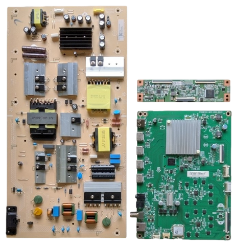 M65Q7-J01 Vizio TV Repair Parts Kit, 756TXLCB02K051 Main Board, ADTVK1824XBR Power Supply, K0032HVZZ T-Con, M65Q7-J01