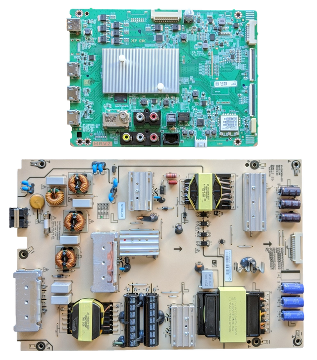 M70Q6-J03 Vizio TV Repair Parts Kit, Y8389652D Main Board, 09-70CAR190-00 Power Supply, M70Q6-J03