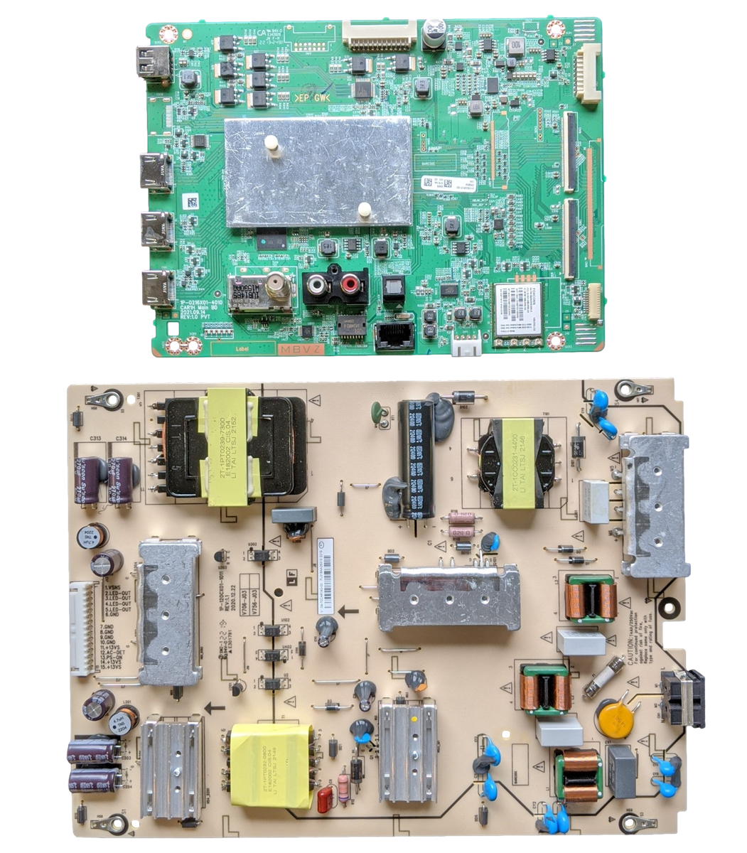 M70Q6M-K03 Vizio TV Repair Parts Kit, Y8389832B Main Board, 09-70CAR140-00 Power Supply, M70Q6M-K03