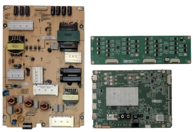 M70Q7-J03 Vizio TV Repair Parts Kit, Y8389602S Main Board, 09-70CAR150-00 Power Supply, 210603 LED Driver, M70Q7-J03