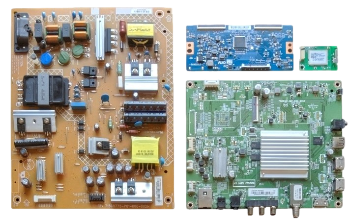 NS-50DR620NA18 Insignia TV Repair Parts Kit, 756TXHCB01K0420 Main Board, PLTVGY401XAS2 Power Supply, 55.50T32.C13 T-Con, 317GAAWF656TCL Wifi, NS-50DR620NA18