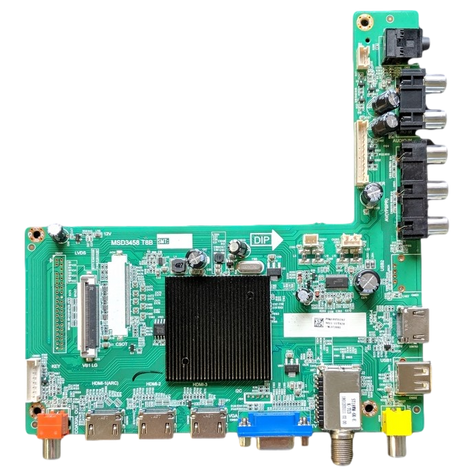 OE-43LED4K-MAIN W Box Main Board, P0Q18050282, MSD3458 T8B, 1801203111, E346897, 4704-3458T8-A3233K01, OE-43LED4K