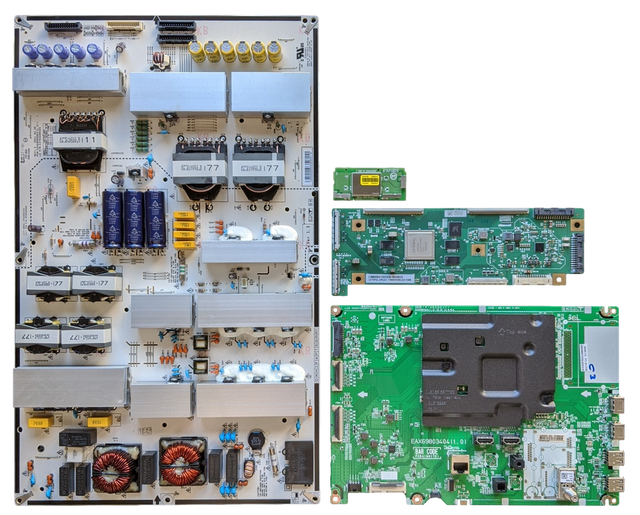 OLED77B2PUA LG TV Repair Parts Kit, EBT66946901 Main Board, EAY65689425 Power Supply, EAT65176101 T-Con, EAT65167004 Wifi, OLED77B2PUA