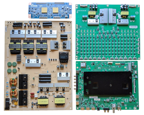 P659-G1 Vizio TV Repair Parts kit, 756TXJCB0QK004 Main Board, ADTVI1850AAW Power Supply, 55.65T56.C05 T-Con, LNTVIY122XAD1 LED Driver, P659-G1