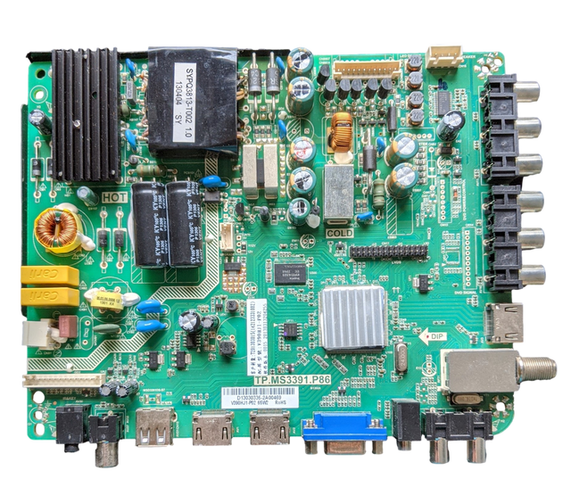PLDED3992A-C Proscan Main Board / Power Supply, TP.MS3391.P86, T201303015, V390HJ1-P02, PLDED3992A-C