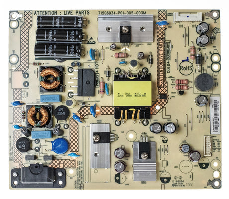 PLTVFQ351XAV1 Sharp TV Module, Power Supply, 715G6934-P01-005-003M, (X)PLTVFQ351XAV1, LC-43LB481U, LC43LB481U