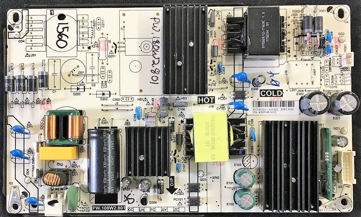 PW.108W2.801 Polaroid Power Supply, KB-5150, HV430QUB-N4D