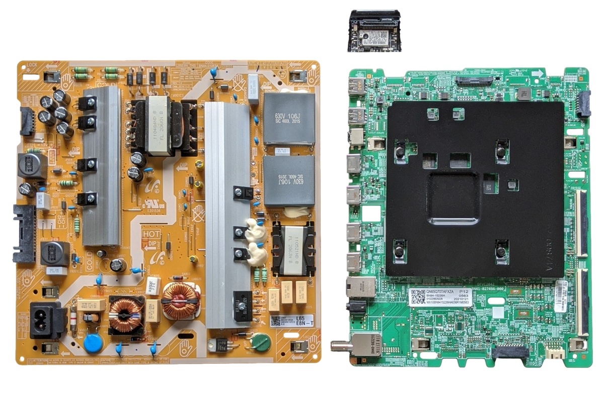 QN65Q70TAFXZA Samsung TV Repair Parts Kit, BN94-15226H Main Board, BN44-01063A Power Supply, BN59-01338A Wifi, QN65Q70TAFXZA, QN65Q7DTAFXZA
