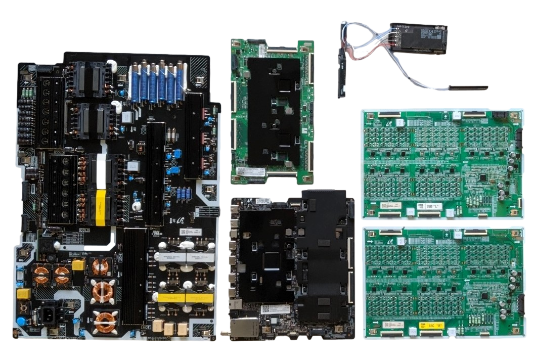 QN65Q900TSFXZA Samsung TV repair Parts Kit, BN94-15301Y Main Board, BN44-01048A Power Supply, BN95-06818A T-Con, BN44-01047A LED Driver, BN44-01047B LED Driver, BN59-01332A Wifi, QN65Q900TSFXZA AF06