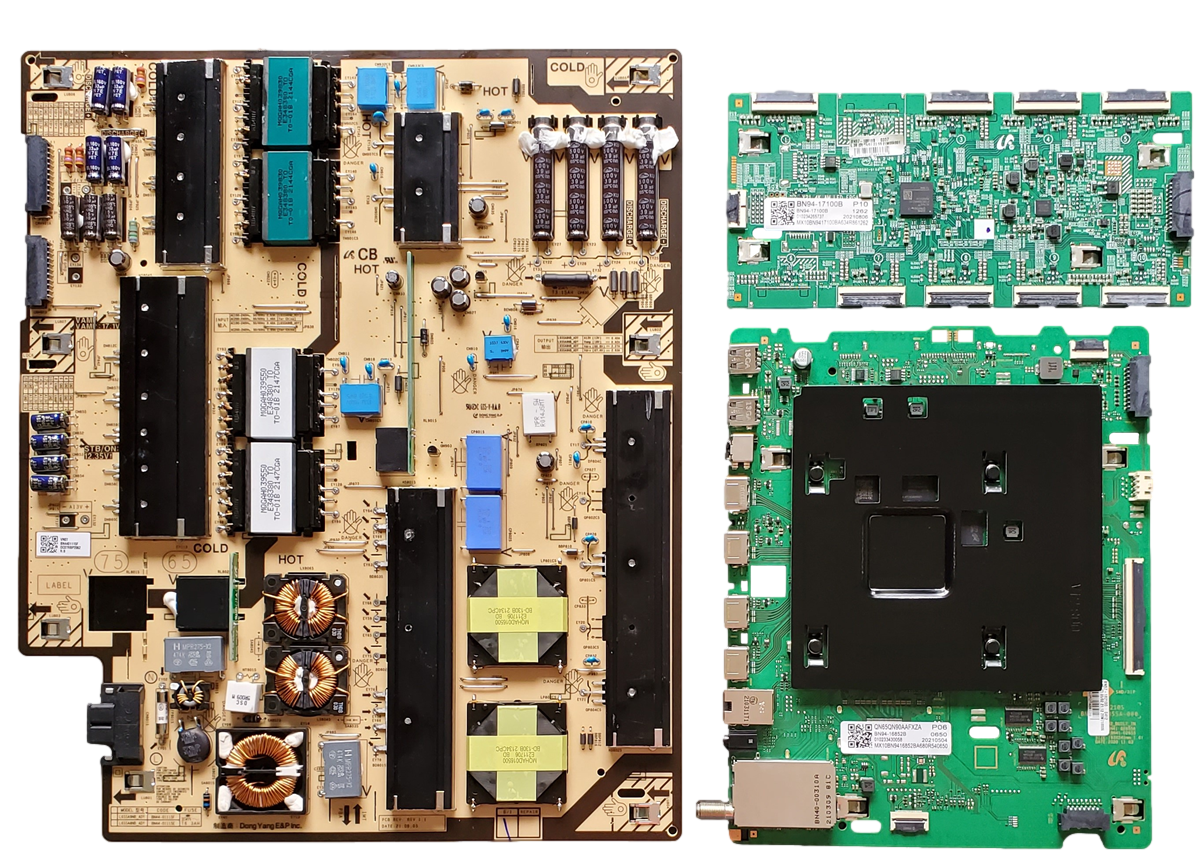 QN65QN9DAAFXZA Samsung TV Repair Parts Kit, BN94-16852B / BN94-17139A Main Board, BN44-01115F Power Supply, BN94-17100B SubCon, CQ046, QN65QN9DAAFXZA